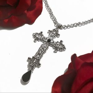 Vampire Goth Cross Chain Necklace